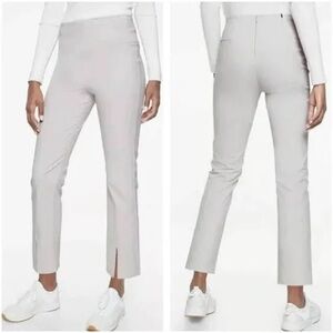 Athleta wander slim grey slit pants size 0